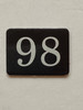 98th  Floor Mailbox Number Compliance Sign