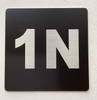 Sign Apartment number 1N  - UNIT NUMBER 1N /SUITE 1N  (BLACK, DOUBLE SIDED TAPE) -Broadway Line