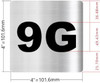 Sign Apartment number 9G  - UNIT NUMBER 9G  (SILVER, DOUBLE SIDED TAPE) -Broadway Line