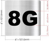 Sign Apartment number 8G  - UNIT NUMBER 8G  (SILVER, DOUBLE SIDED TAPE) -Broadway Line