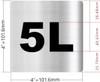Sign Apartment number 5L  - UNIT NUMBER 5L  (SILVER, DOUBLE SIDED TAPE) -Broadway Line
