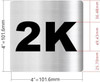 Sign Apartment number 2K  - UNIT NUMBER 2K  (SILVER, DOUBLE SIDED TAPE) -Broadway Line