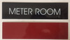 METER ROOM SIGNAGE (BLACK ALUMINUM)