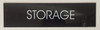 STORAGE  (BLACK ALUMINUM)