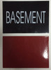 BASEMENT SIGNAGE (BLACK)