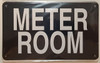 METER ROOM SIGNAGE (BLACK Aluminium rust free)
