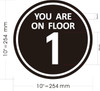 You are Floor 1 Sticker/Decal Signage You are Floor 1 Sticker/Decal Signage