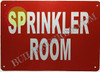 Sprinkler Room Sign Sprinkler Room Sign