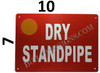 Dry Standpipe   Fire Department Sign Dry Standpipe   Fire Department Sign