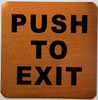 PUSH TO EXIT SIGN