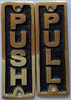 PUSH & PULL BRASS  Room Sign