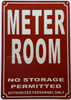 Sign METER ROOM