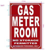 GAS METER ROOM Signage