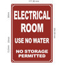 ELECTRICAL ROOM USE NO WATER