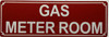 GAS METER ROOM Signage