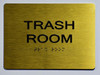 ADA TRASH ROOM SIGN