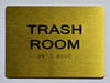 HOTEL ADA TRASH ROOM SIGN
