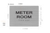 BRAILLE METER ROOM SIGN