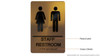 BRAILLE STAFF RESTROOM SIGN