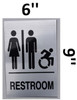 HOTEL DIRECTIONAL SIGN UNISEX ACCESSIBLE RESTROOM TACTILE HOTEL DIRECTIONAL SIGN UNISEX ACCESSIBLE RESTROOM TACTILE