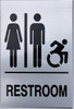 TACTILE HOTEL UNISEX ACCESSIBLE RESTROOM TACTILE SIGN TACTILE HOTEL UNISEX ACCESSIBLE RESTROOM TACTILE SIGN