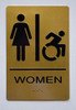ADA WOMEN ACCESSIBLE RESTROOM SIGN