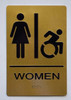 HOTEL ADA WOMEN ACCESSIBLE RESTROOM SIGN