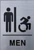 TACTILE HOTEL MEN ACCESSIBLE RESTROOM TACTILE SIGN TACTILE HOTEL MEN ACCESSIBLE RESTROOM TACTILE SIGN