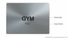 TACTILE HOTEL GYM SIGN