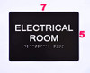 BRAILLE ELECTRICAL ROOM SIGN