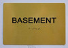 BRAILLE BASEMENT SIGN