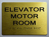 ADA ELEVATOR MOTOR ROOM SIGN