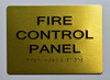 TACTILE HOTEL FIRE CONTROL PANEL SIGN