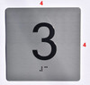 BRAILLE ELEVATOR JAMB- 3 SIGN BRAILLE ELEVATOR JAMB- 3 SIGN