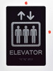 BRAILLE ELEVATOR SIGN