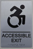 HOTEL ACCESSIBLE EXIT SIGN HOTEL ACCESSIBLE EXIT SIGN