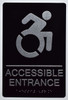 ADA ACCESSIBLE ENTRANCE DIRECTIONAL SIGN ADA ACCESSIBLE ENTRANCE DIRECTIONAL SIGN