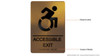 HOTEL DIRECTIONAL SIGN ACCESSIBLE EXIT