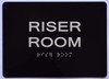 ADA RISER ROOM TACTILE SIGN