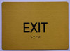 BRAILLE EXIT SIGN