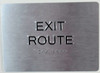 HOTEL EXIT ROUTE SIGN