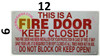 FIRE Door - DO NOT Block Hpd Sign FIRE Door - DO NOT Block Hpd Sign