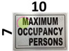 Maximum Occupancy   Fire Department Sign Maximum Occupancy   Fire Department Sign