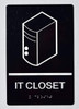 HOTEL DIRECTIONAL SIGN IT CLOSET