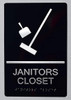 ADA JANITORS CLOSET SIGN