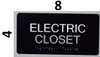 BRAILLE ELECTRIC CLOSET SIGN