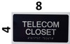 HOTEL TELECOM CLOSET SIGN