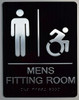 HOTEL MEN'S ACCESSIBLE FITTING ROOM SIGN