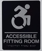 HOTEL ADA ACCESSIBLE FITTING ROOM SIGN