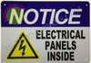 Notice Electrical Panels Inside Sign Notice Electrical Panels Inside Sign